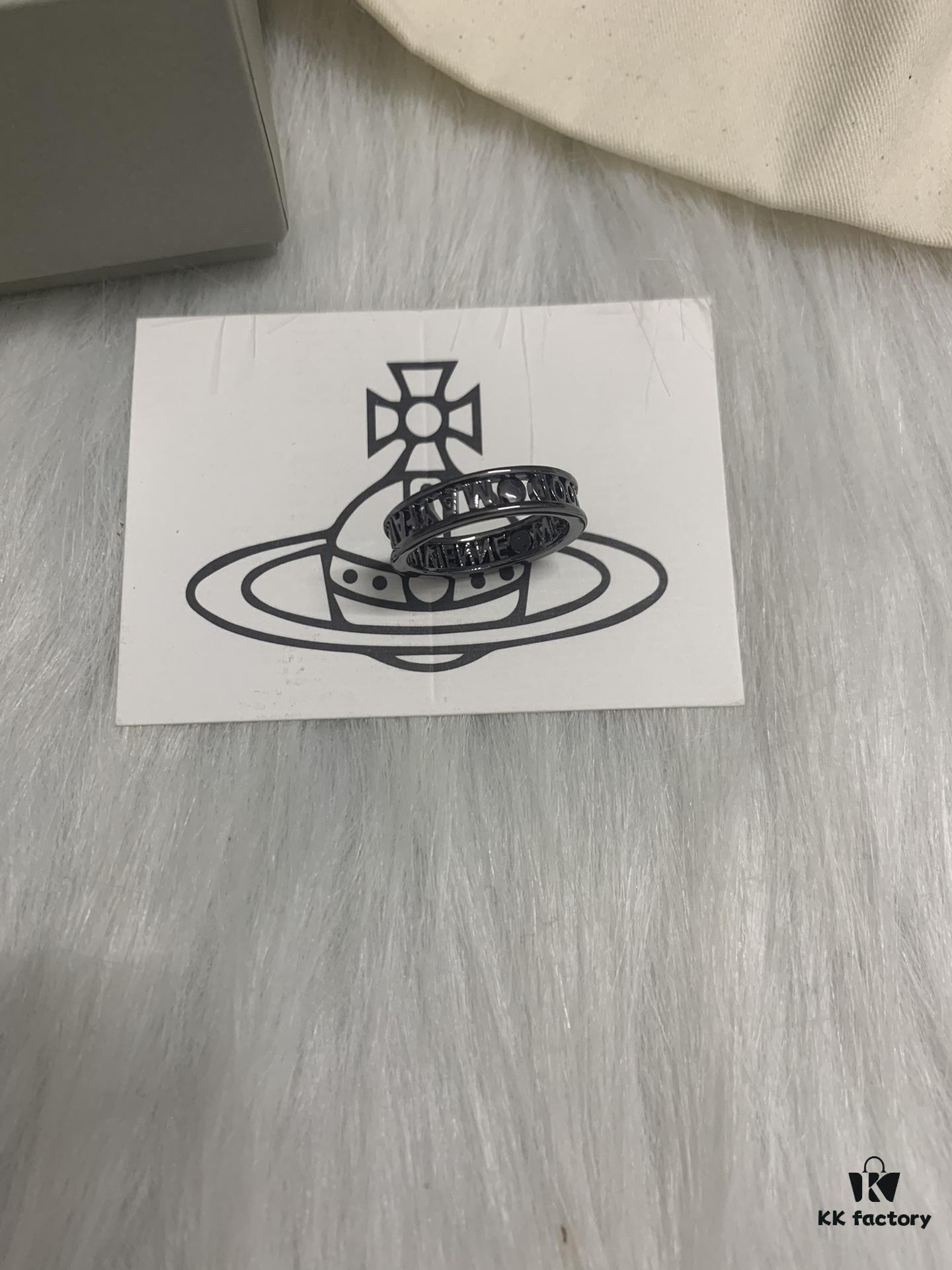 West Grandma Logo Letter Ring, Three Colors Medium Size