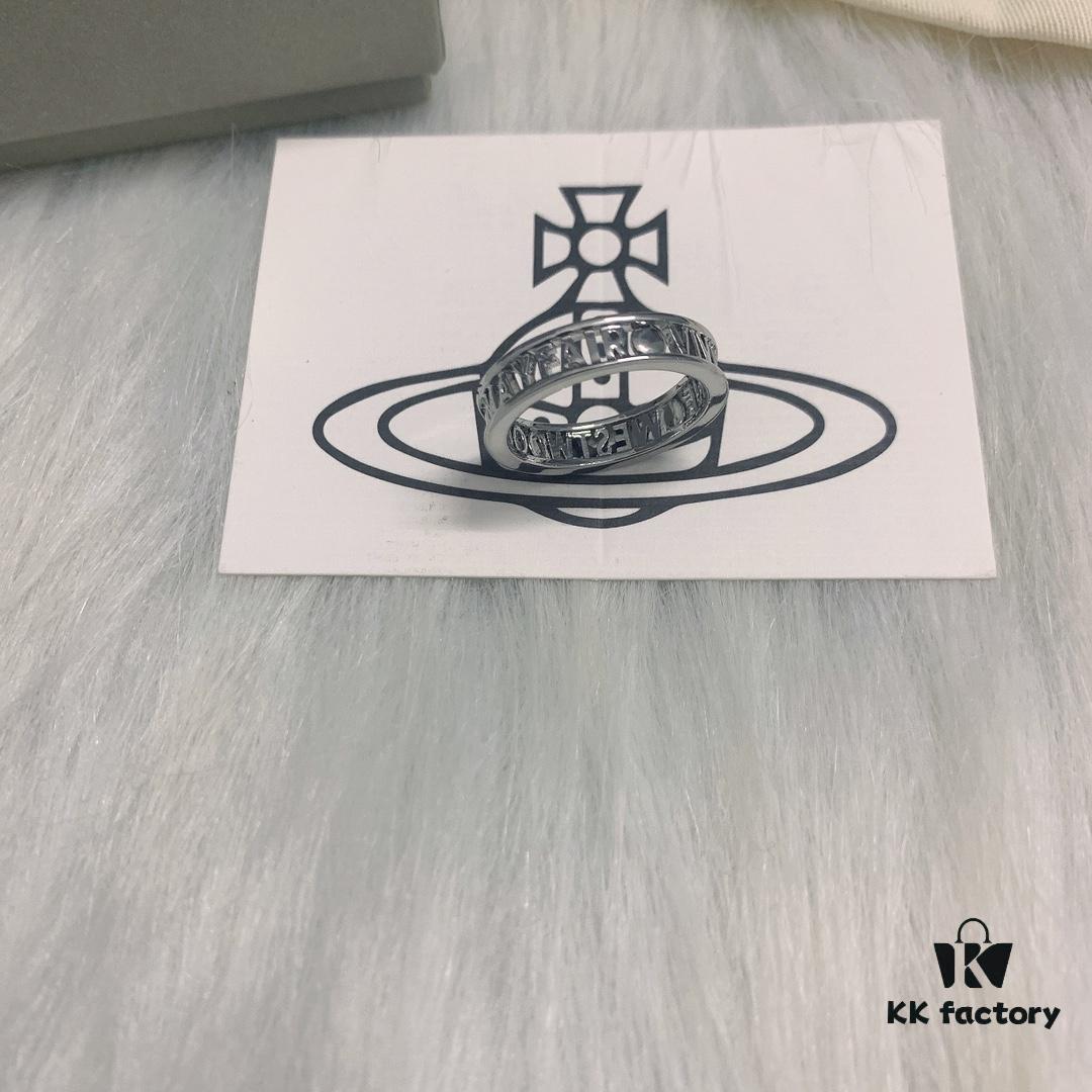 West Grandma Logo Letter Ring, Three Colors Medium Size