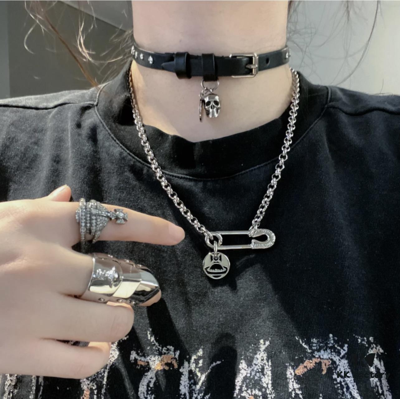 Vivienne Westwood Large Safety Pin Necklace