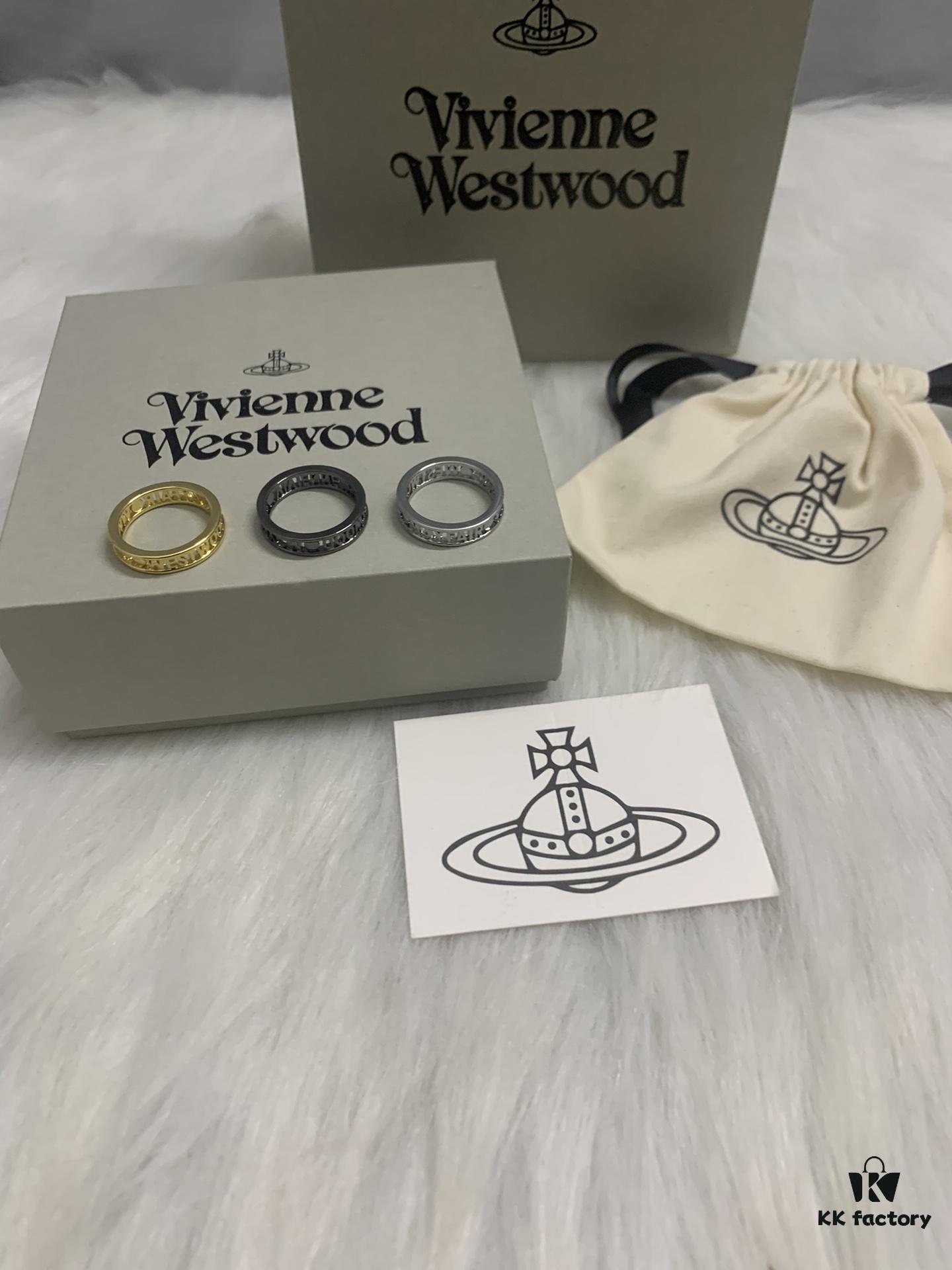 West Grandma Logo Letter Ring, Three Colors Medium Size