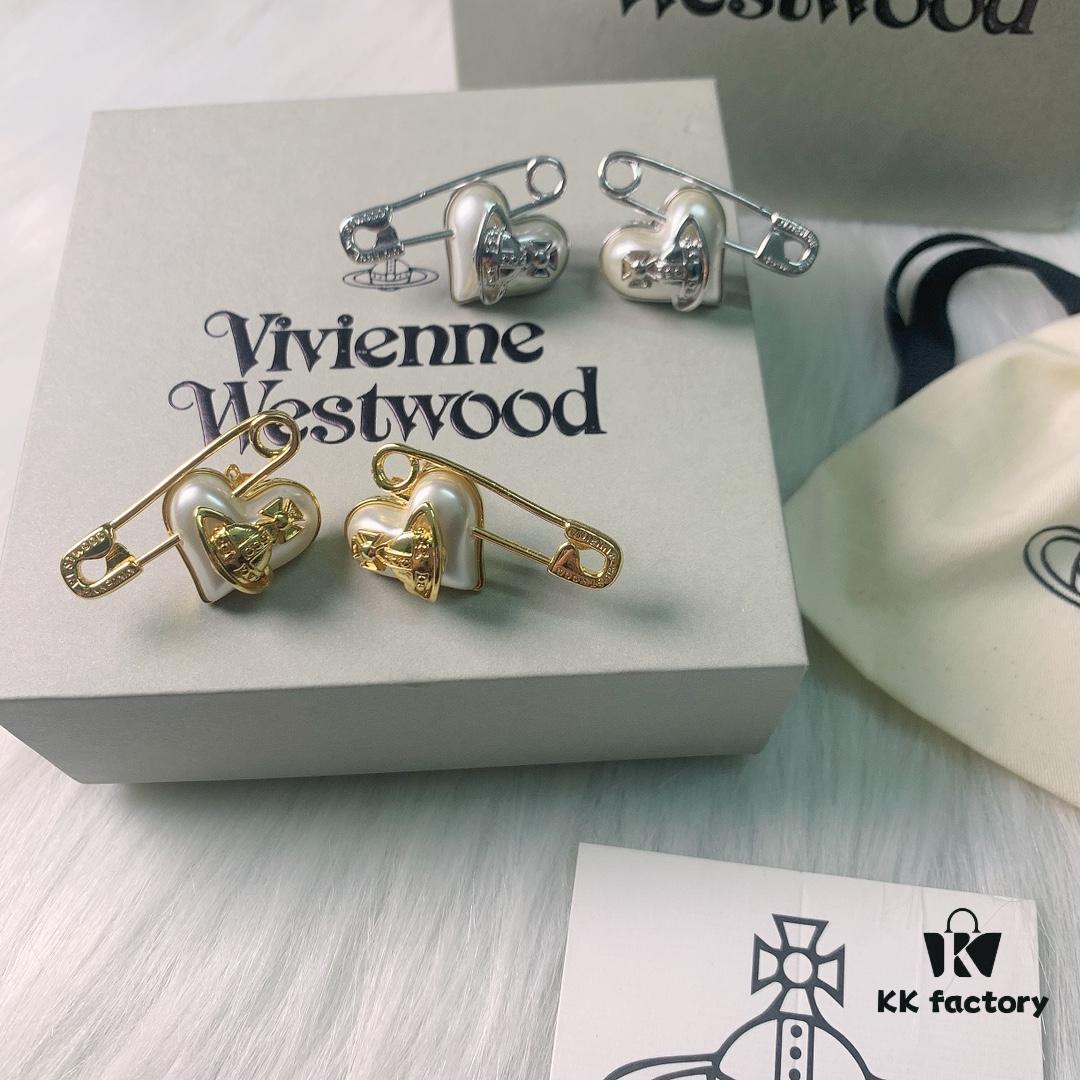 West Grandma Beimu Love Pin Stud Earrings