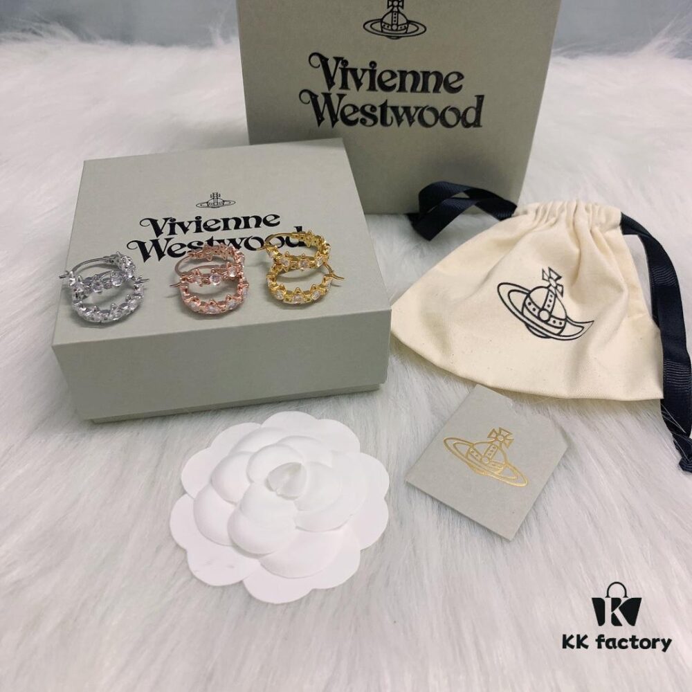 Westminster Multi-Satellite Connected Earrings, Available in White Gold, Yellow Gold, and Rose Gold