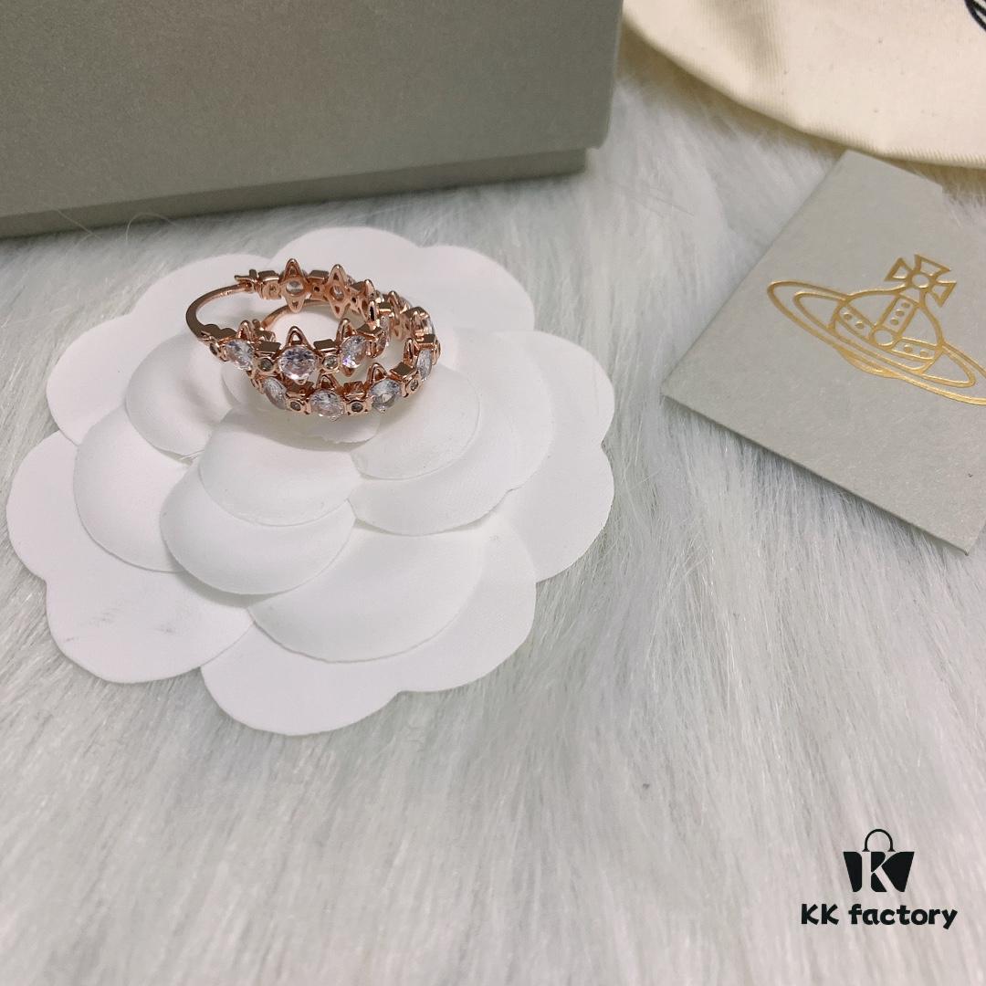 Westminster Multi-Satellite Connected Earrings, Available in White Gold, Yellow Gold, and Rose Gold