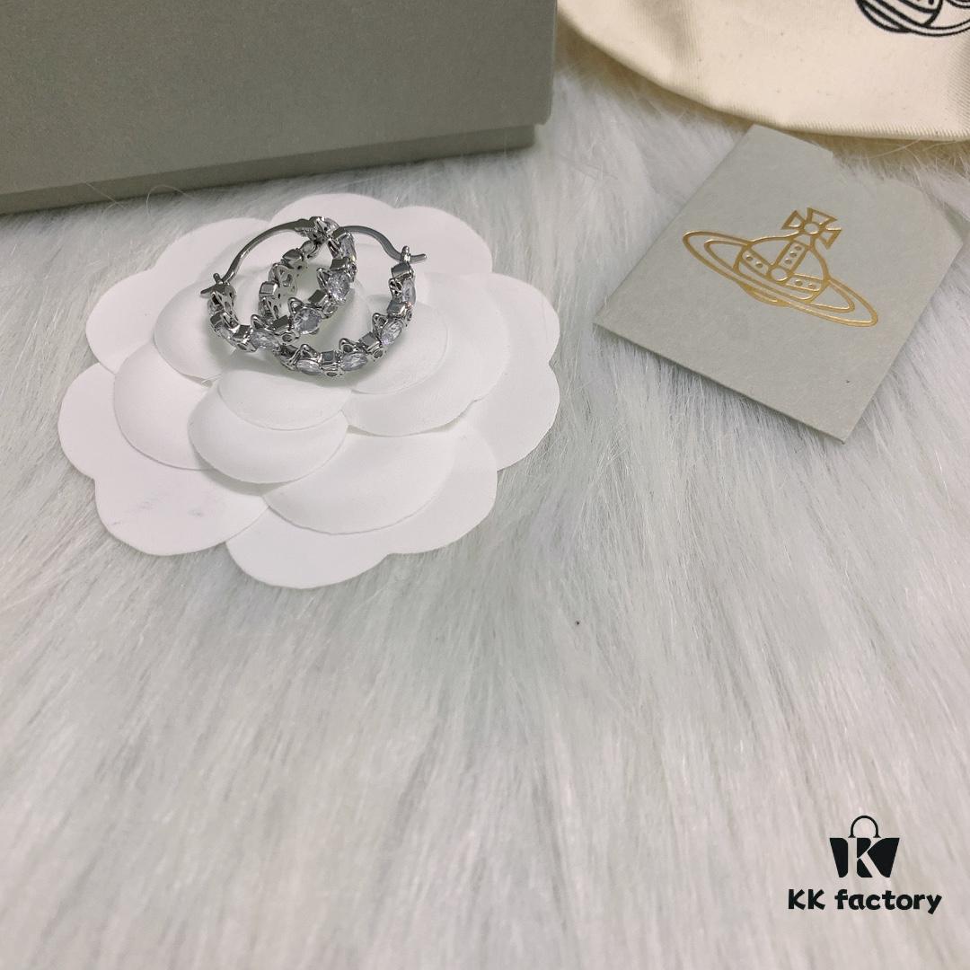 Westminster Multi-Satellite Connected Earrings, Available in White Gold, Yellow Gold, and Rose Gold