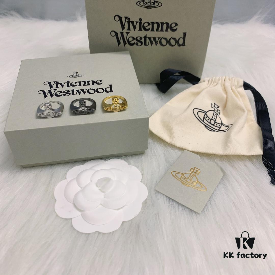 West Queen Loukong Line Saturn Ring, White Gold, Yellow Gold, Black Gold, Three Colors