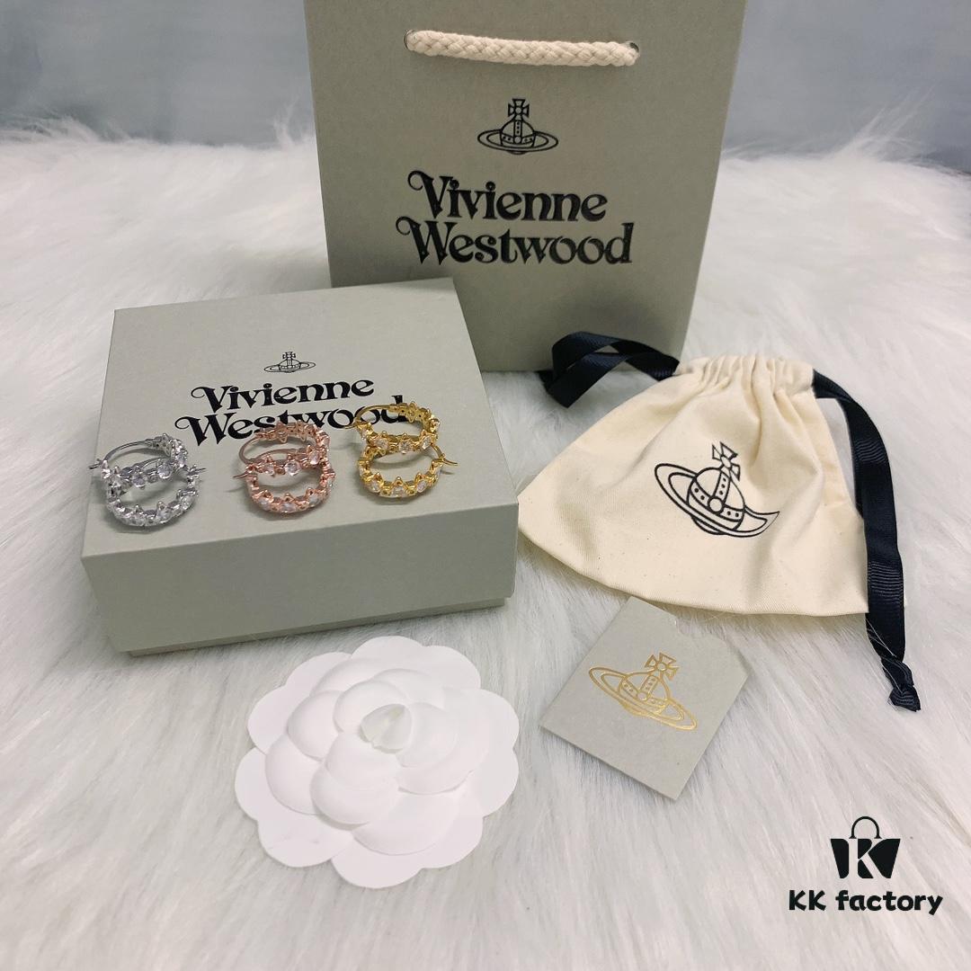 Westminster Multi-Satellite Connected Earrings, Available in White Gold, Yellow Gold, and Rose Gold