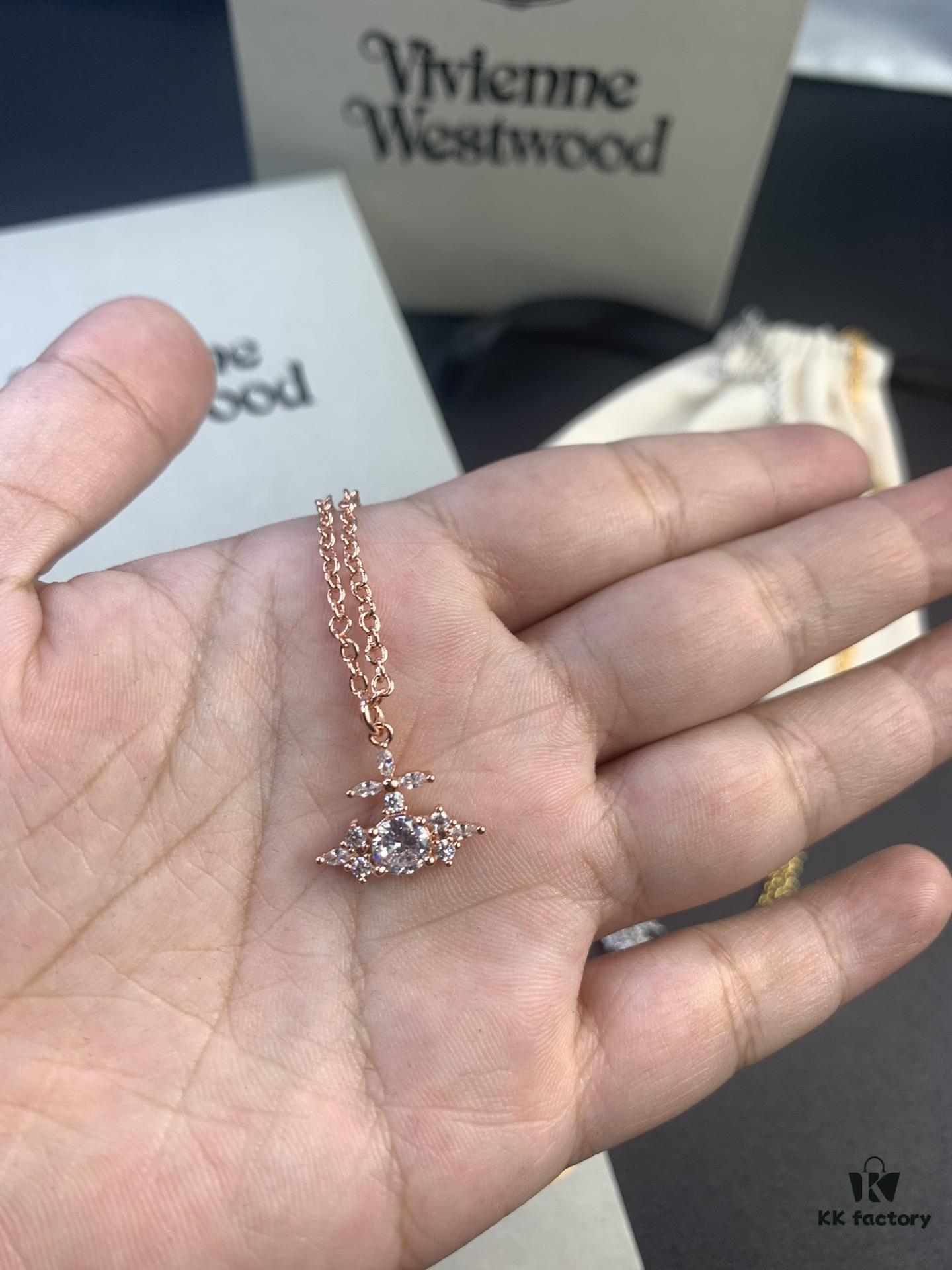 West Dame Zircon Ring, Earrings, and Necklace Set in White Gold, Yellow Gold, and Rose Gold – Three Colors Available, Ring Sizes 6, 7, 8