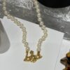 Saturn | Vivienne Westwood Jewelry Pearl Necklace in Gold