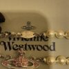 New Arrival Today 🆕 Vivienne Westwood Pink Diamond Saturn Pearl Necklace in Silver