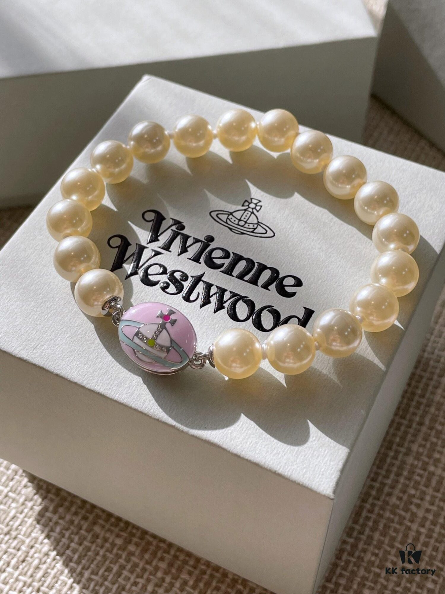 Vivienne Westwood Enamel Pearl Bracelet – Magnetic Clasp, Reversible Design, Six New 2023 Colors Available