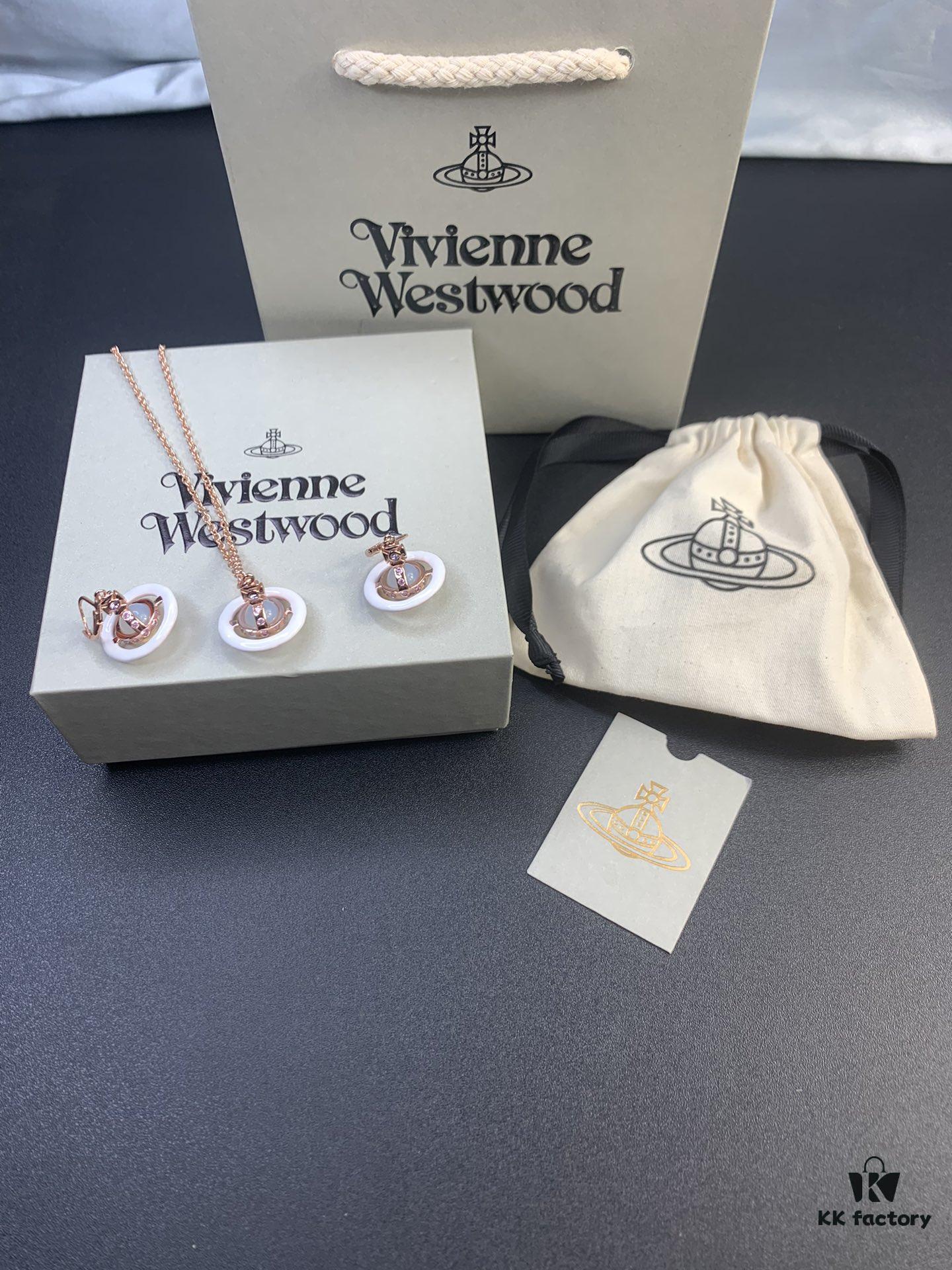 West Queen Pearl Rose Gold Stud Earrings and Necklace Set