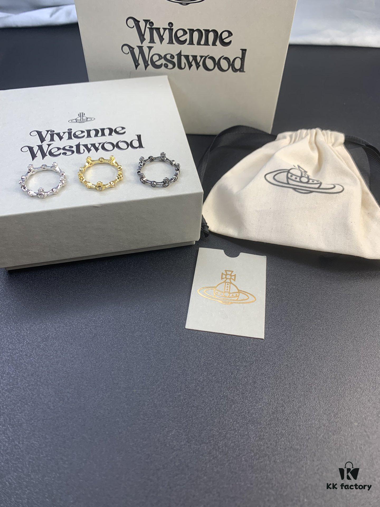 West Dame Bamboo Joint Saturn Ring in Titanium Black, Yellow Gold, and White Gold