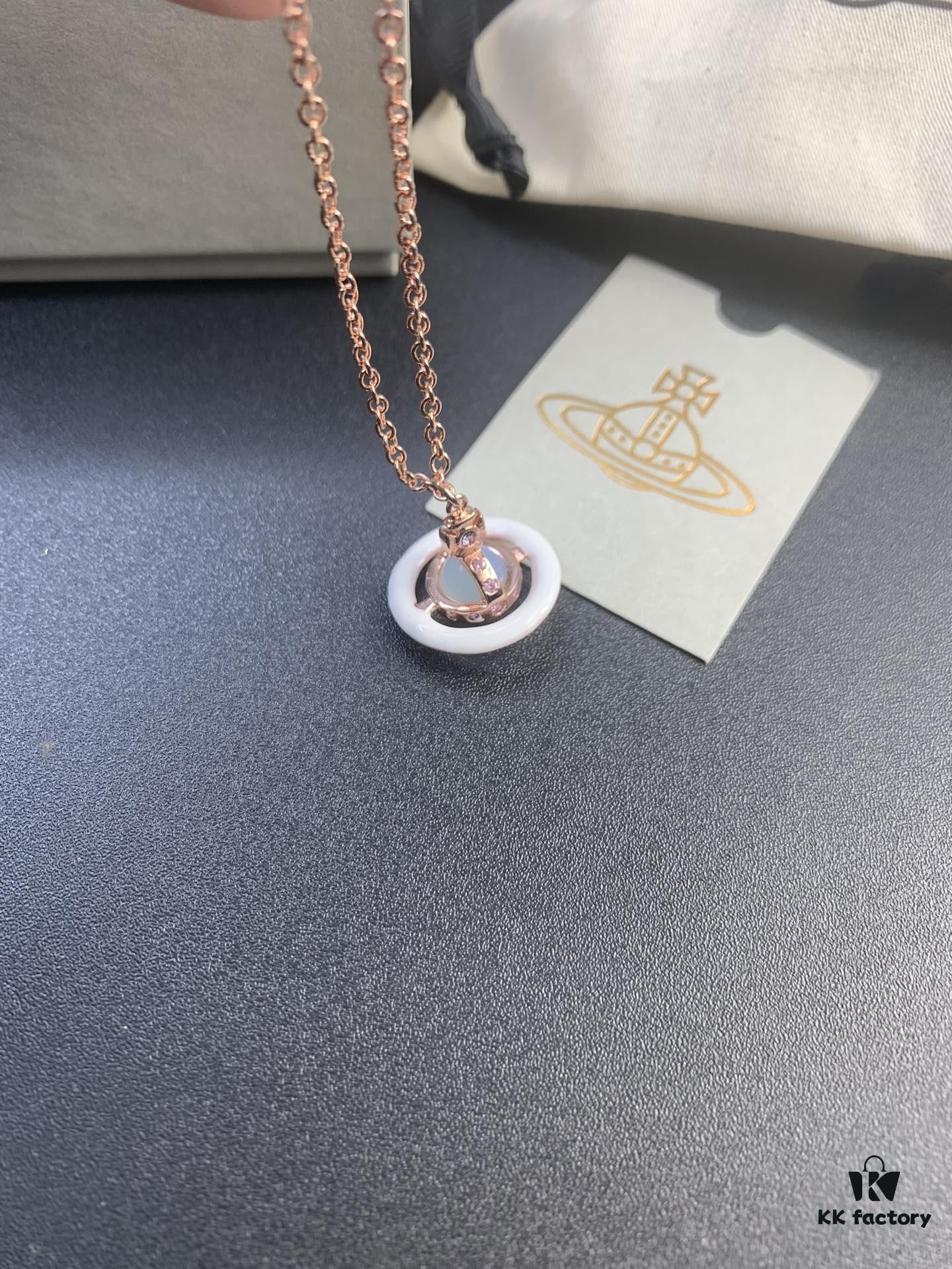 West Queen Pearl Rose Gold Stud Earrings and Necklace Set