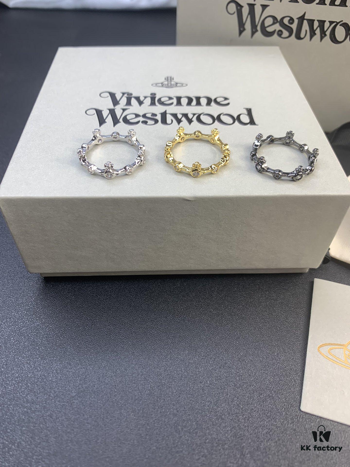 West Dame Bamboo Joint Saturn Ring in Titanium Black, Yellow Gold, and White Gold