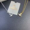 West Queen Pearl Necklace in White Gold and Yellow Gold Two Tones