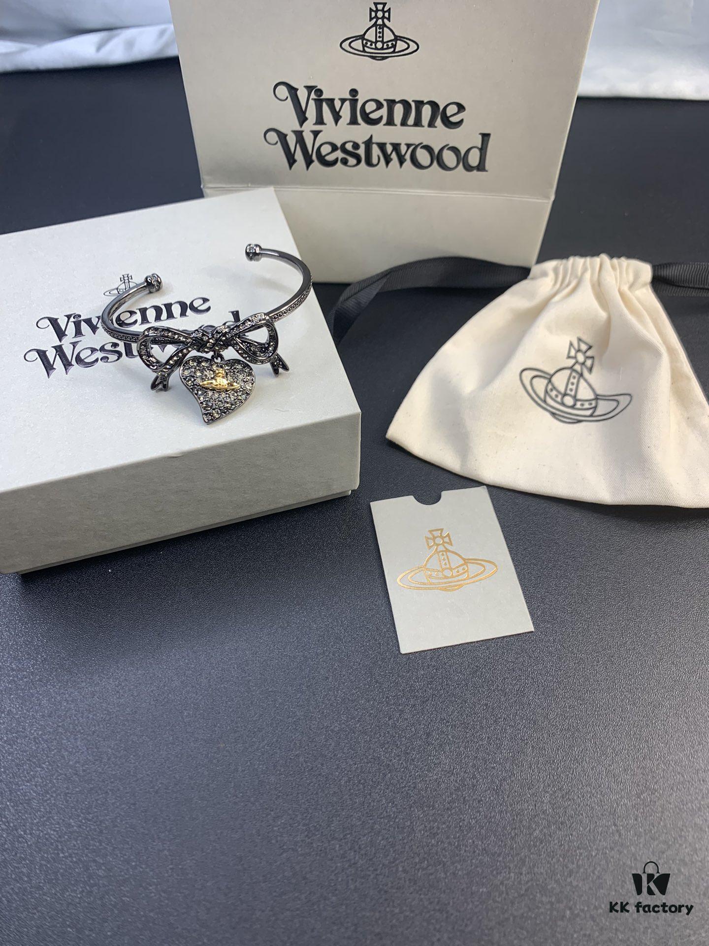 Westminster Titanium Black Bow Heart Bracelet