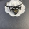 Westminster Titanium Black Bow Heart Bracelet