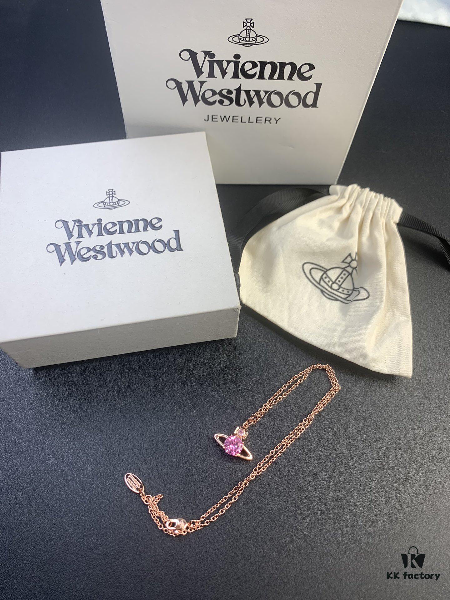 West Queen Round Diamond Saturn Necklace in Rose Gold, White Gold, and Yellow Gold – In Stock in Three Colors