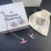 West Grandma Pink Star Necklace Bracelet Earring Set In Stock