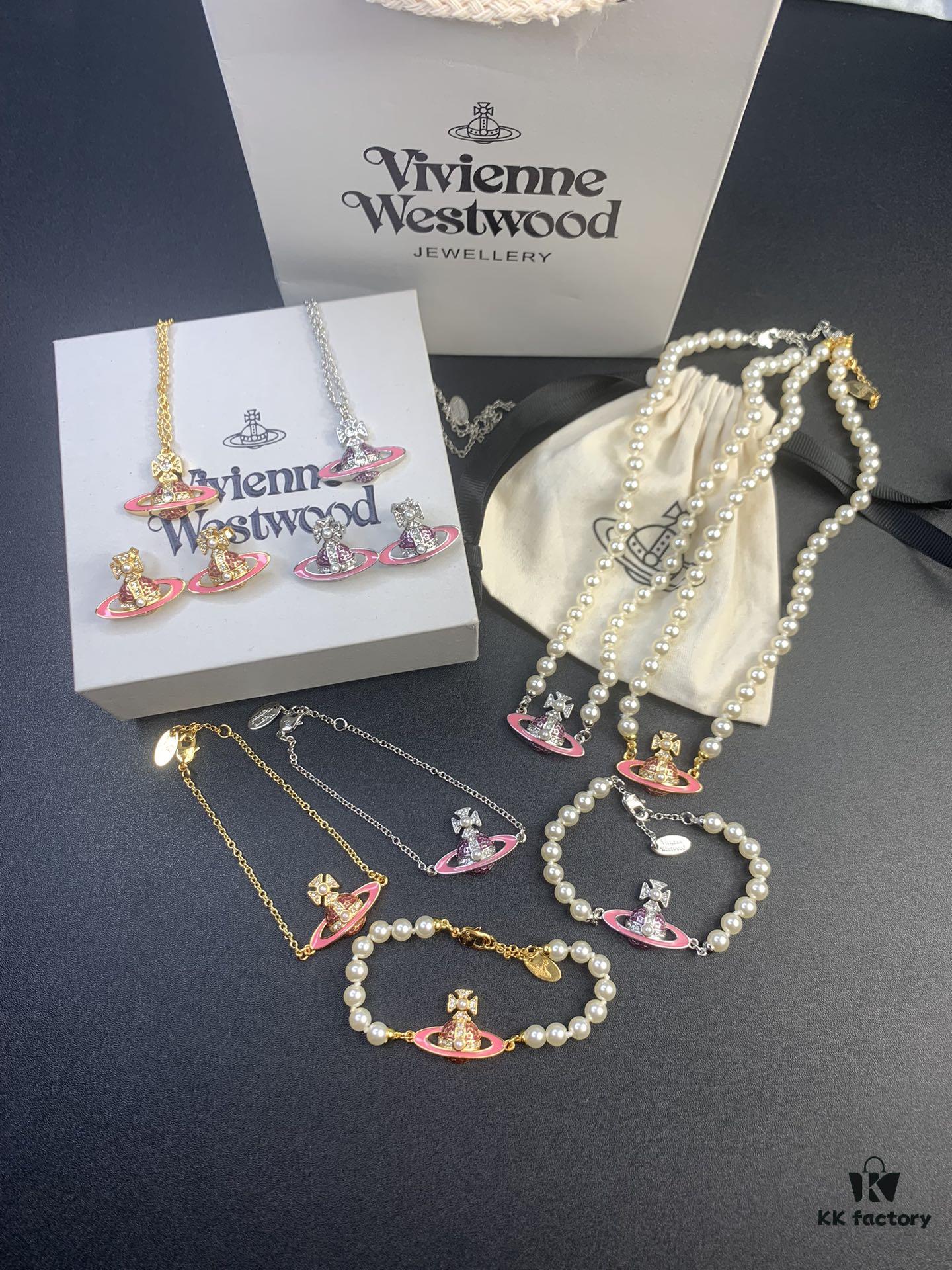 West Grandma Pink Star Necklace Bracelet Earring Set In Stock