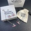 West Grandma Pink Star Necklace Bracelet Earring Set In Stock