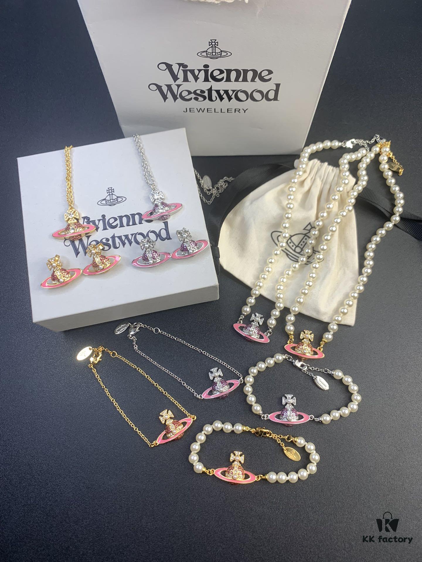 West Grandma Pink Star Necklace Bracelet Earring Set In Stock