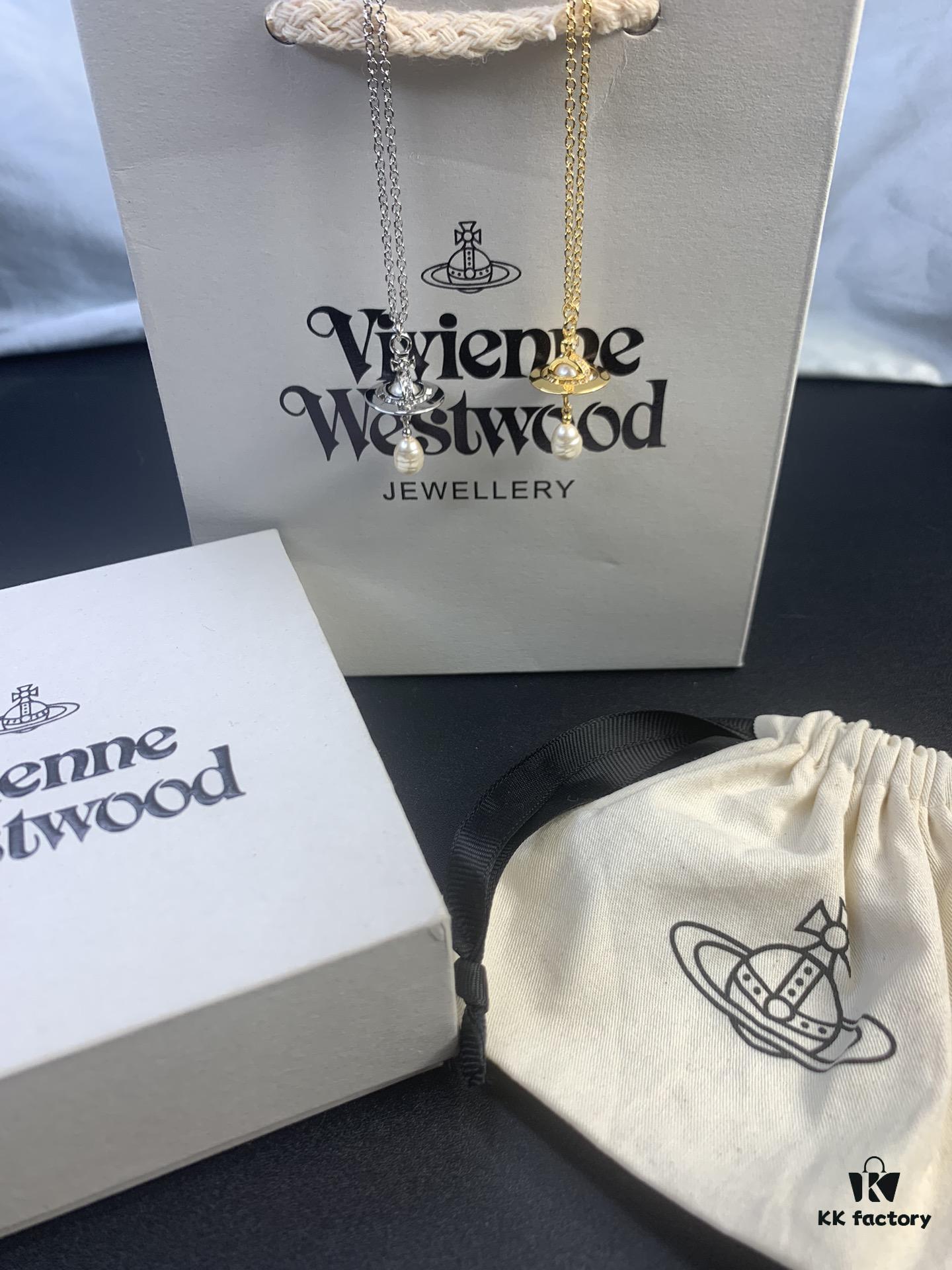 West Queen Baroque 3D Pearl Necklace, White Gold and Yellow Gold Color