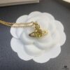 West Queen Round Diamond Saturn Necklace in Rose Gold, White Gold, and Yellow Gold – In Stock in Three Colors