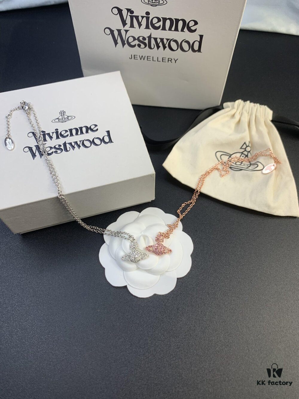 Vivienne Westwood Irregular Full Diamond Necklace