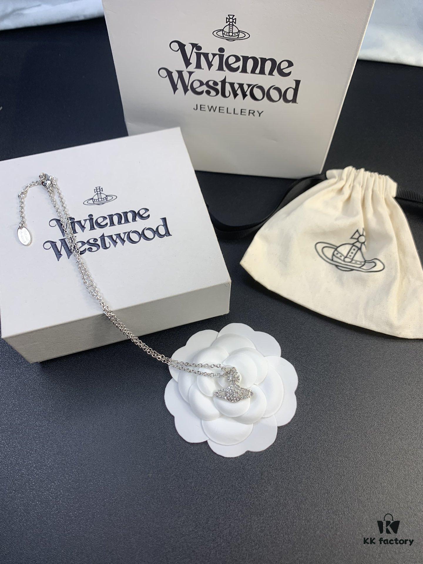 Vivienne Westwood Irregular Full Diamond Necklace