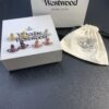 Vivienne Westwood Irregular Round Diamond Stud Earrings