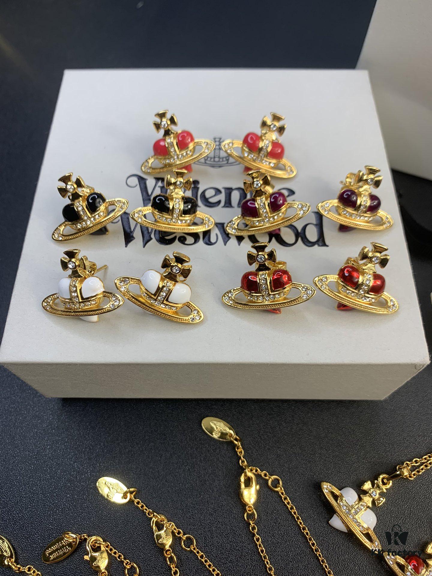 West Queen Golden Resin Heart Necklace, Bracelet, and Earring Set, Available in Multiple Colors