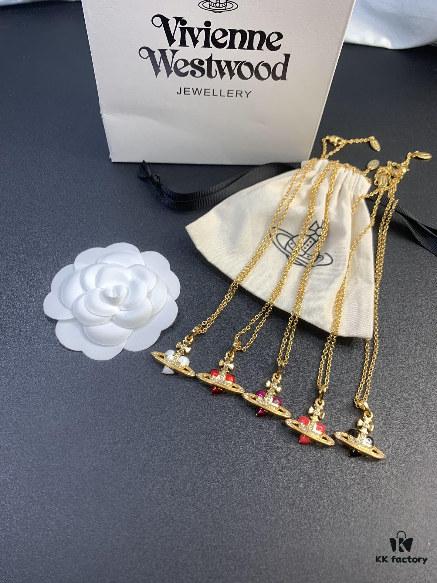 West Queen Golden Resin Heart Necklace, Bracelet, and Earring Set, Available in Multiple Colors