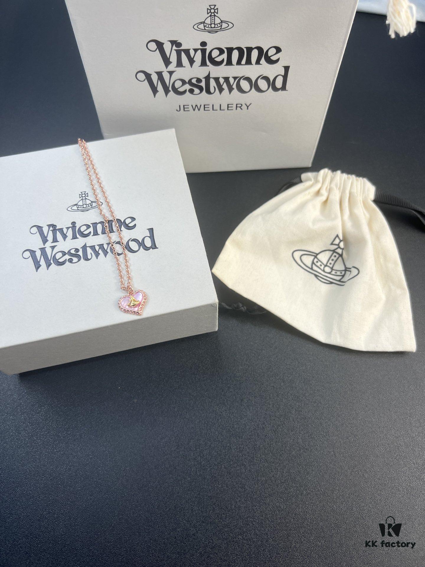 Westminster Rose Gold Pink Shell Heart Necklace In Stock