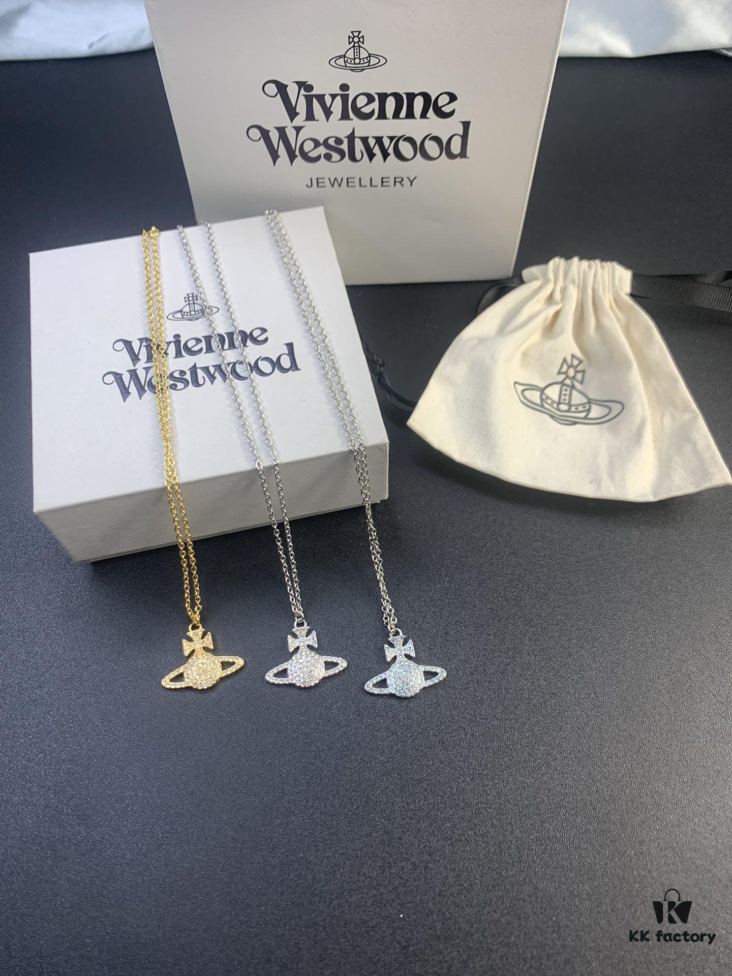 West Queen Full Diamond Blue Necklace