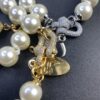 West Queen Full Diamond Horse Hoof Pearl Necklace, Superb Quality