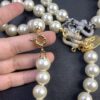 West Queen Full Diamond Horse Hoof Pearl Necklace, Superb Quality
