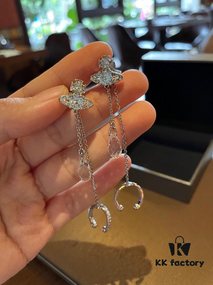 Vivienne Westwood Ear Studs - Punk-Inspired Fashion Statement in 925 Silver