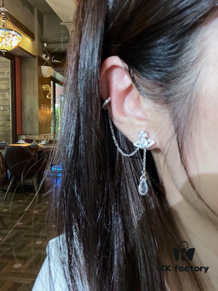 Vivienne Westwood Ear Studs - Punk-Inspired Fashion Statement in 925 Silver