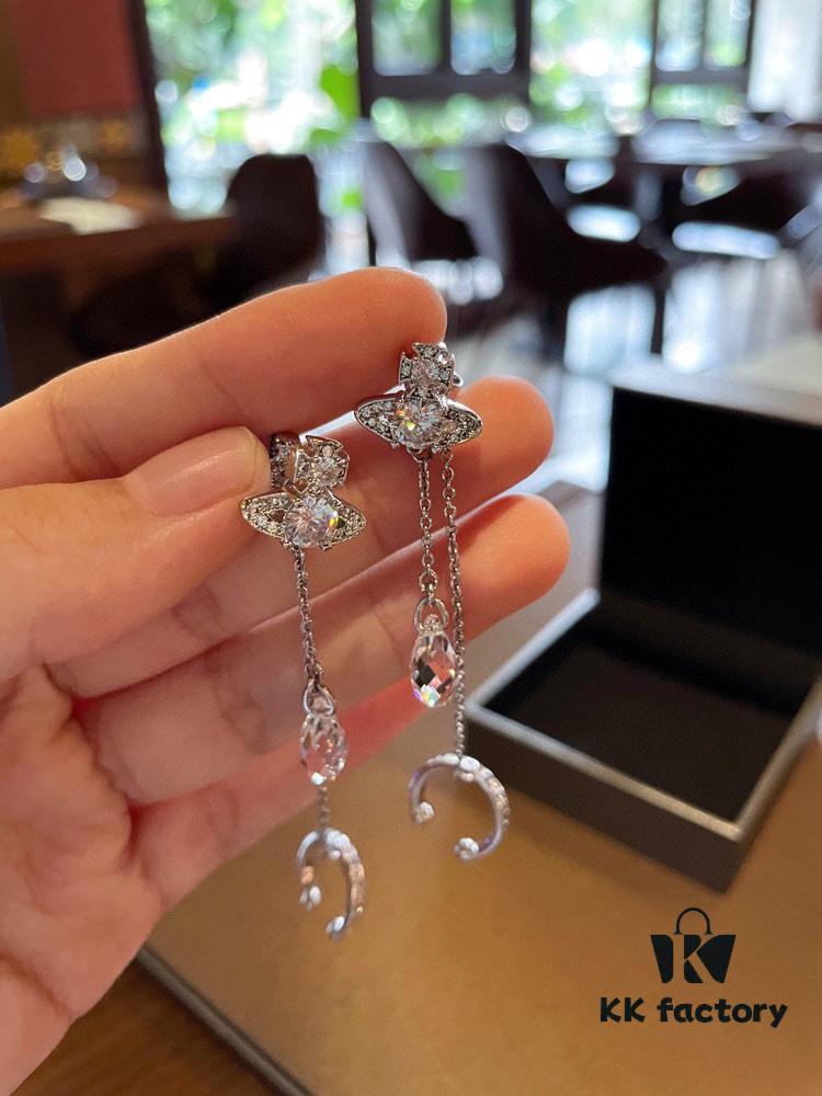 Vivienne Westwood Ear Studs - Punk-Inspired Fashion Statement in 925 Silver