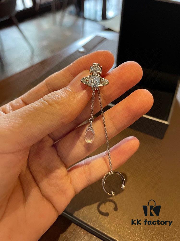 Vivienne Westwood Ear Studs - Punk-Inspired Fashion Statement in 925 Silver