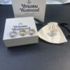 Vivienne Westwood Saturn Double-Layer Rhinestone Ring, Luxurious and Elegant