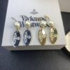 New Arrival Today: Vivienne Westwood-inspired Zircon Oval Pendant Mixed-style Earrings