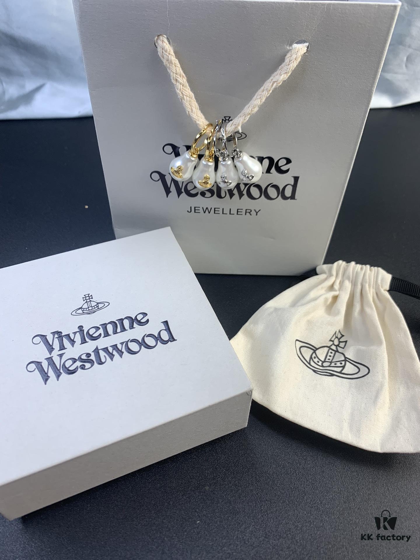 West Dame Gourd Pearl Earrings