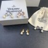 West Queen Detachable Pearl Earrings with Large and Small Pearls