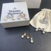 West Queen Detachable Pearl Earrings with Large and Small Pearls