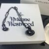 Vivienne Westwood Saturn Gradient Orbit Necklace, High-End and Luxurious