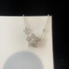 FlowerGirl White Gold Champagne Gold Graff Floral Duo Necklace