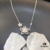 FlowerGirl White Gold Champagne Gold Graff Floral Duo Necklace