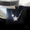 FlowerGirl White Gold Champagne Gold Graff Floral Duo Necklace